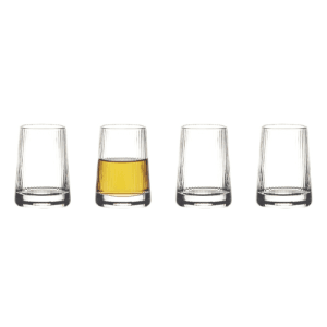 Set of 4 Empire Clear Shot Glasses