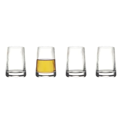 Set of 4 Empire Clear Shot Glasses