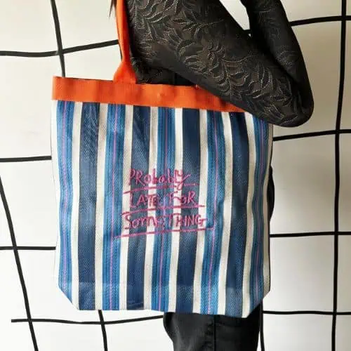 Small Talk 'Probably Late' Recycled Shopper - House Of Disaster