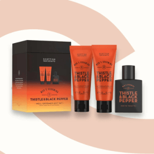 Scottish Fine Soaps Thistle and Black Pepper Well Groomed Gift Set