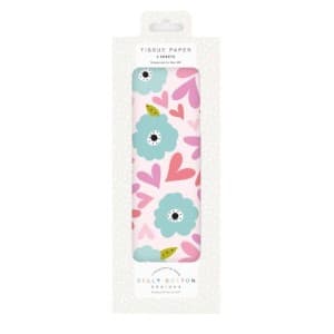 Belly Button Tissue Paper – Hearts and Flowers