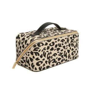 Alice Wheeler Leopard Print Train Case