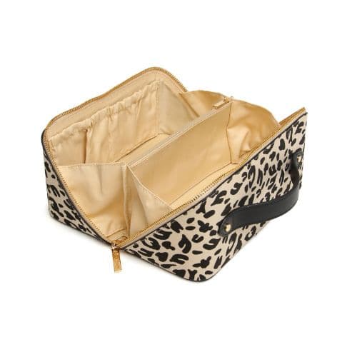 Alice Wheeler Leopard Print Train Case - Image 3
