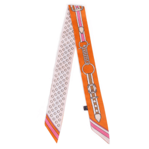 Equestrian Orange Twilly Scarf