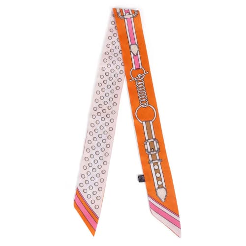 Equestrian Orange Twilly Scarf