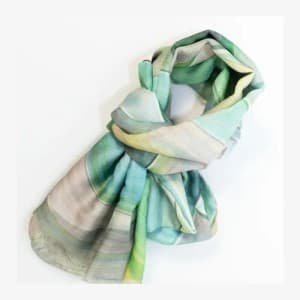 Weavermill Waves Scarf - Green