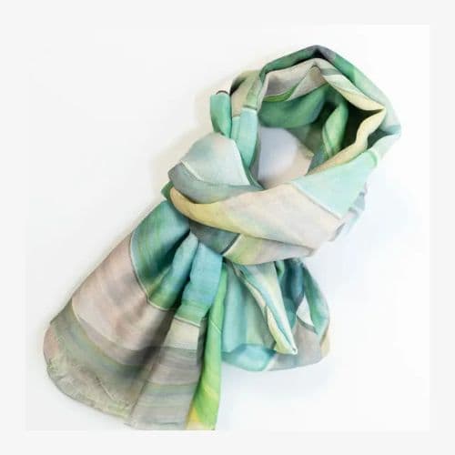 Weavermill Waves Scarf - Green