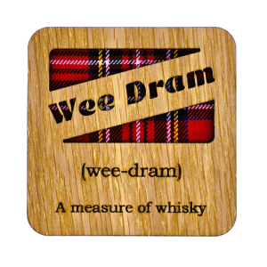 Quirky Tartan Wooden Square Coasters – WEE DRAM