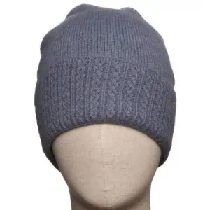 Zelly, Cable Detail Hat - Blue