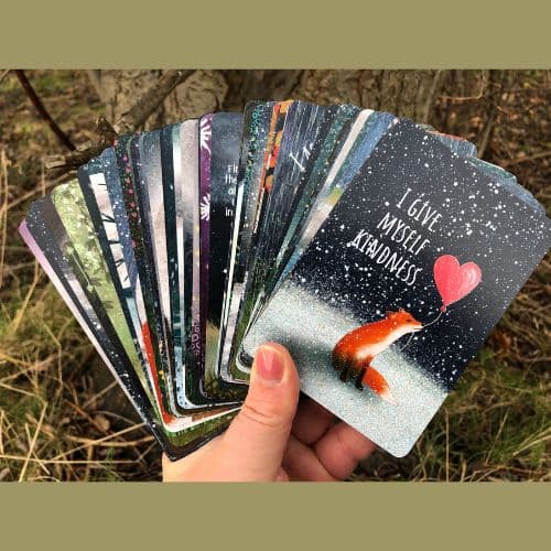 Fox Under The Moon - Positive Affirmation Cards, Set of 54 - Image 3