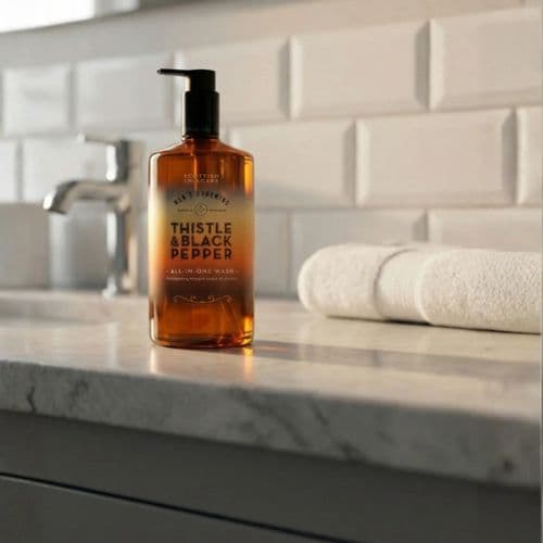 Scottish Fine Soaps, Thistle and Black Pepper All In 1 Wash - Image 2