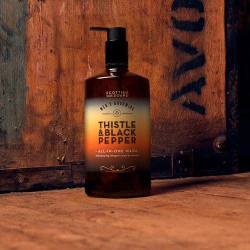 Scottish Fine Soaps, Thistle and Black Pepper All In 1 Wash - Image 3
