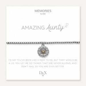 Memories Flower Bracelet – Amazing Aunty!