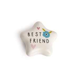 Belly Button Best Friend Star Porcelain Token