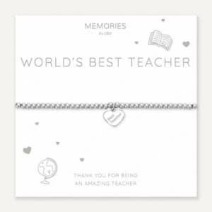 Memories Apple Bracelet – Worlds Best Teacher
