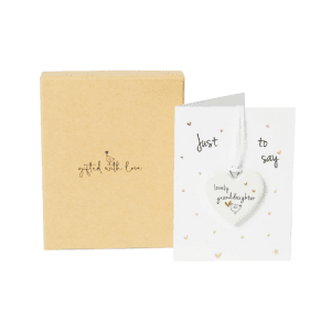Belly Button Boxed Ceramic Decoration – Lovely Granddaughter