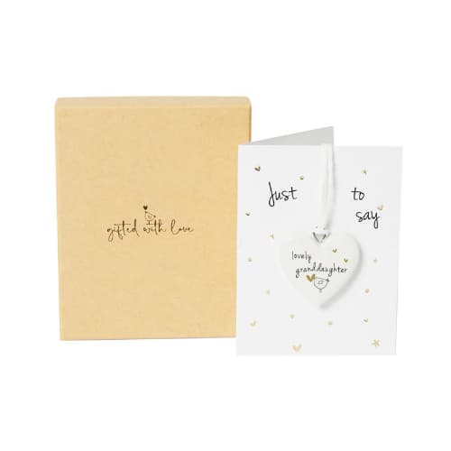 Belly Button Boxed Ceramic Decoration – Lovely Granddaughter