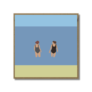 Chats In The Sea Greetings Card by Fiddy + Mabel