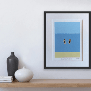 Chats In The Sea 6×8 Mounted Print by Fiddy + Mabel