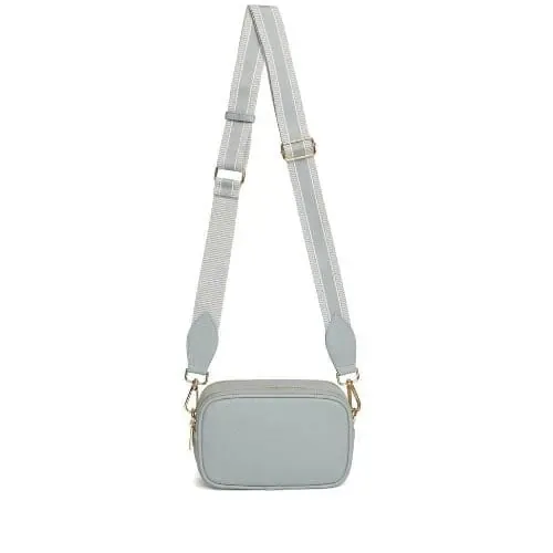 Alice Wheeler Pimlico Cross Body Bag, Duck Egg - Image 4