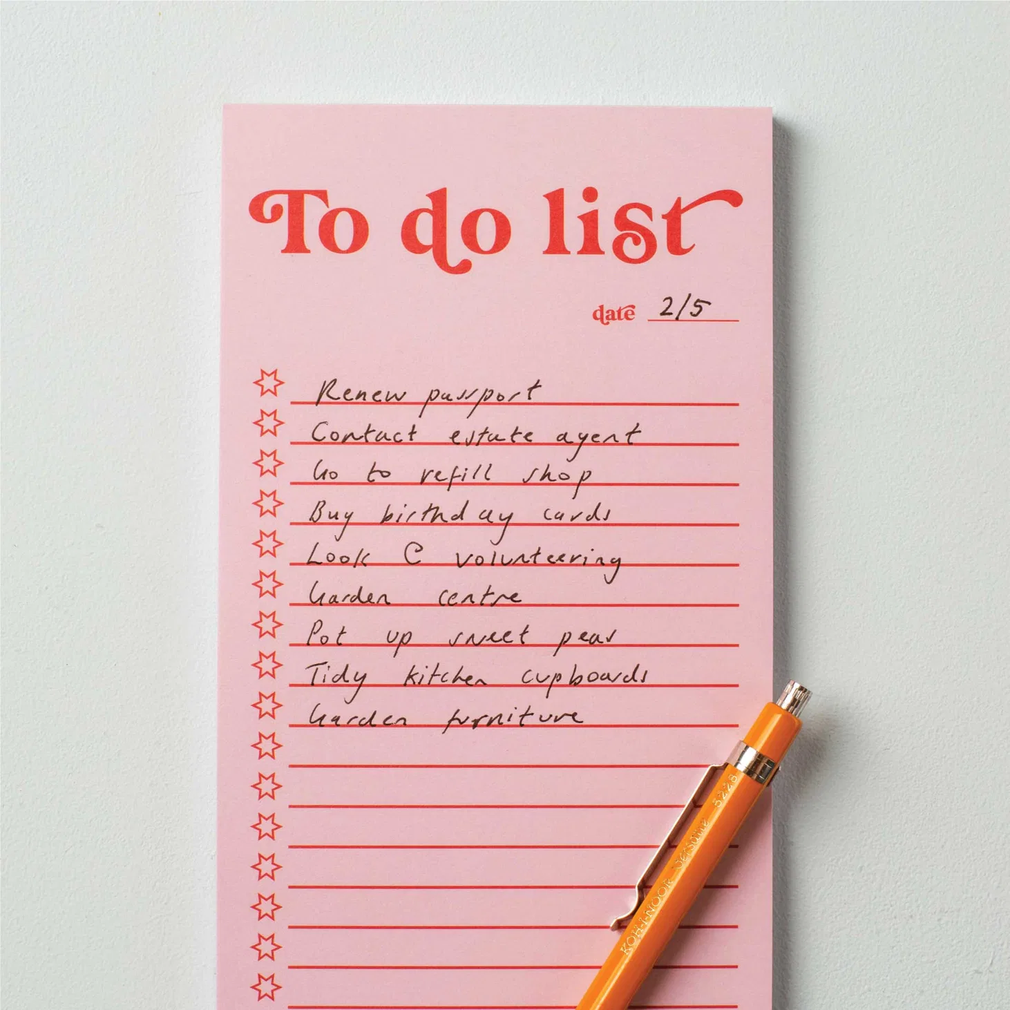 Good Tuesday, To Do List Pad - Pink & Red - Jaro Design Studio - 4 Good Tuesday, To Do List Pad - Pink & Red - Image 4