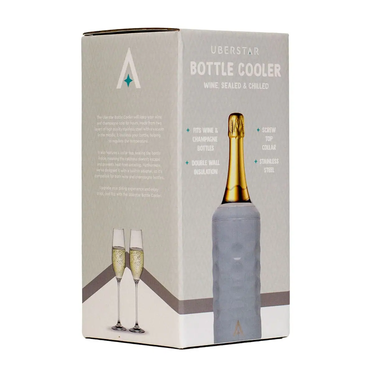 UBERSTAR Wine and Champagne Bottle Cooler - Jaro Design Studio - 1 UBERSTAR Wine and Champagne Bottle Cooler