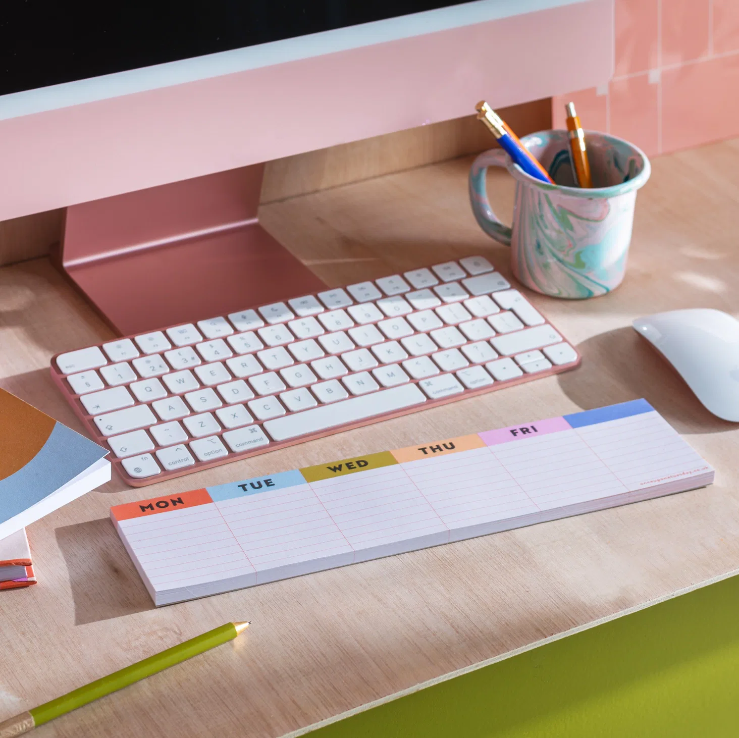 Good Tuesday, Keyboard Weekly Planner Pad - Colourful Grid - Jaro Design Studio - 7 Good Tuesday, Keyboard Weekly Planner Pad - Colourful Grid - Image 7