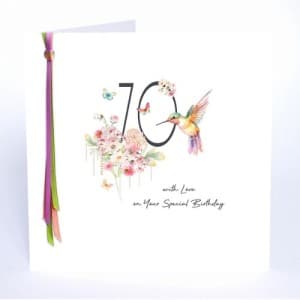 Five Dollar Shake Ribbons and Roses – 70 With Love On Your Special Birthday