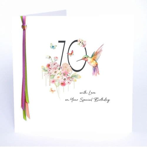 Five Dollar Shake Ribbons and Roses – 70 With Love On Your Special Birthday
