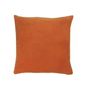 Furn Solo Velvet Cushion, Orange