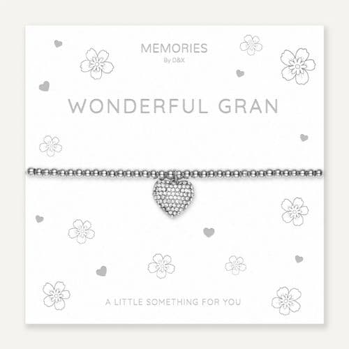 Memories Heart Bracelet – Wonderful Gran!