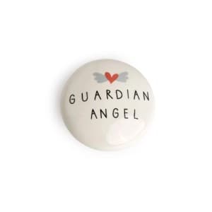 Belly Button Guardian Angel Porcelain Token