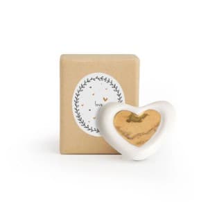 Belly Button Designs 3D Heart Porcelain Token