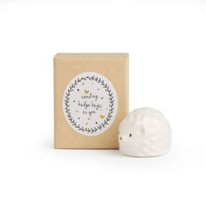 Belly Button Designs Hedgehog 3D Shaped Porcelain Token