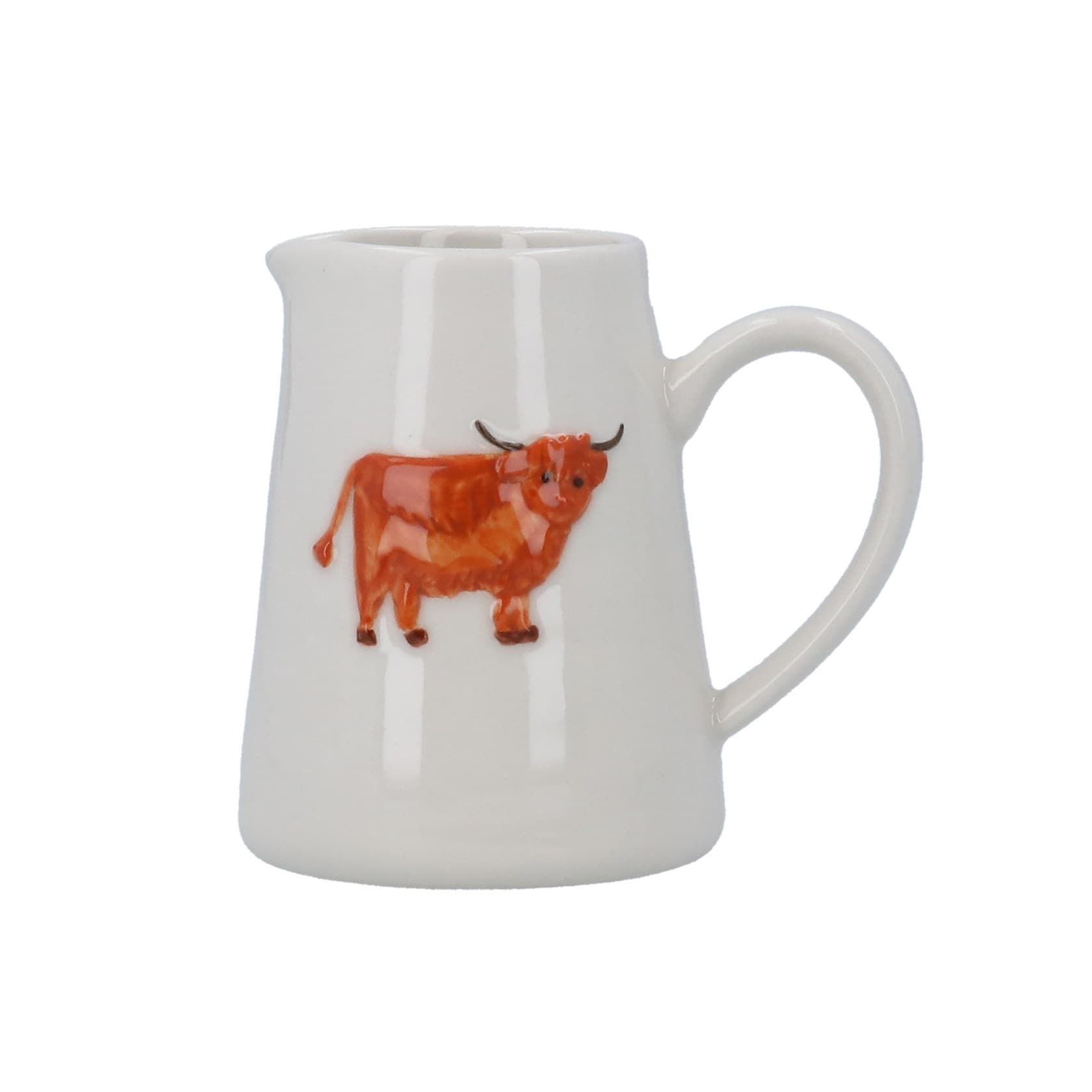Gisela Graham Stoneware Mini Jug - Highland Cow - Jaro Design Studio - 1 Gisela Graham Stoneware Mini Jug - Highland Cow