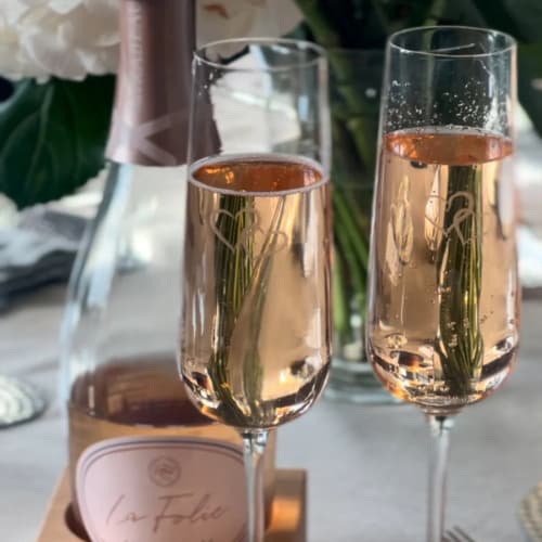 Selbrae House - Champagnes Heart Flutes, set of 2 - Image 4