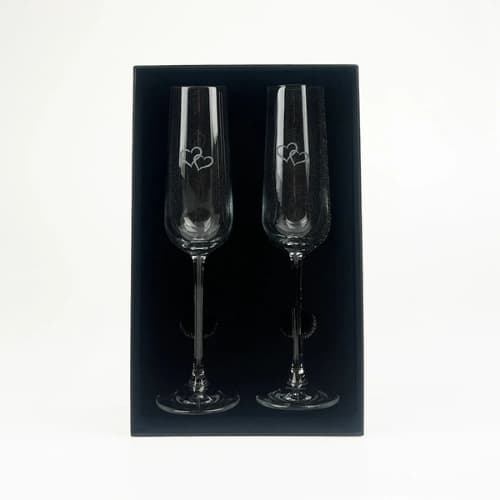 Selbrae House - Champagnes Heart Flutes, set of 2 - Image 5