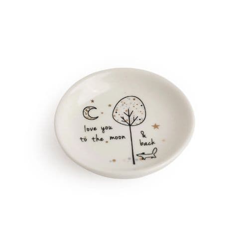 Belly Button Designs Love You To The Moon And Back Mini Trinket Dish