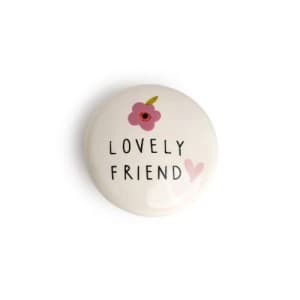 Belly Button Lovely Friend Porcelain Token