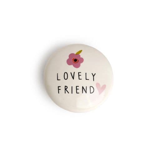 Belly Button Lovely Friend Porcelain Token - Jaro Design Studio - 1 Belly Button Lovely Friend Porcelain Token