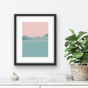 Misty Morning 6x8 Mounted Print by Fiddy + Mabel