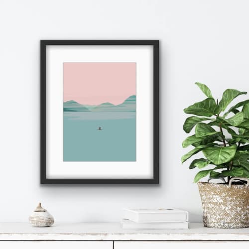 Misty Morning 6x8 Mounted Print by Fiddy + Mabel