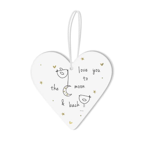 Belly Button – Love You To The Moon And Back Hanging Heart - Jaro Design Studio - 1 Belly Button – Love You To The Moon And Back Hanging Heart