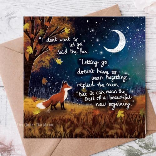 Fox Under The Moon – ‘New Beginning’ Card - Image 3