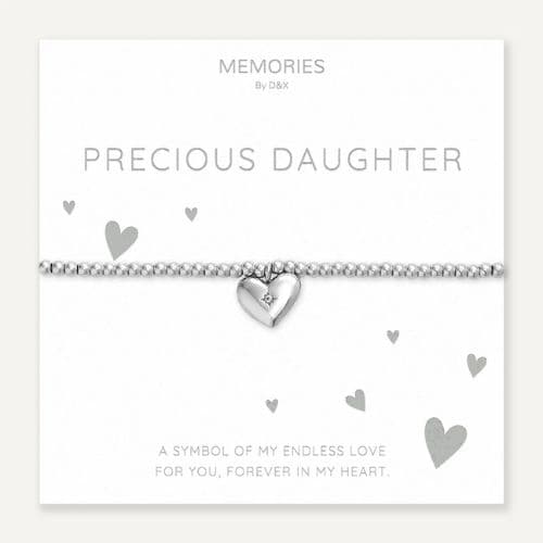 Memories Heart Bracelet – Precious Daughter