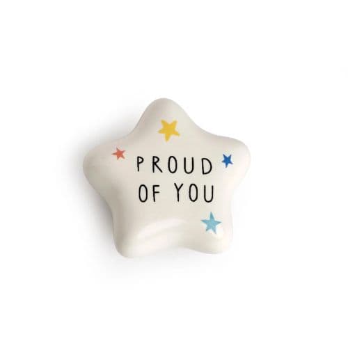 Belly Button Proud Of You Star Porcelain Token
