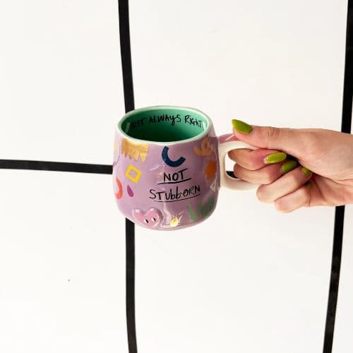 Small Talk - Not Stubborn House Of Disaster Cup - Jaro Design Studio - 2 Small Talk - Not Stubborn House Of Disaster Cup - Image 2