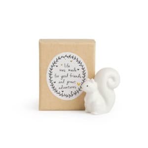 Belly Button Designs Squirrel 3D Shaped Porcelain Token
