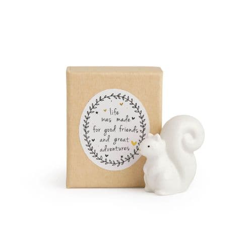 Belly Button Designs Squirrel 3D Shaped Porcelain Token
