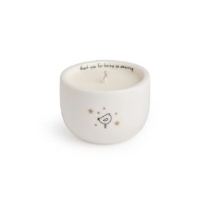 Belly Button Designs Thank You Ceramic Candle
